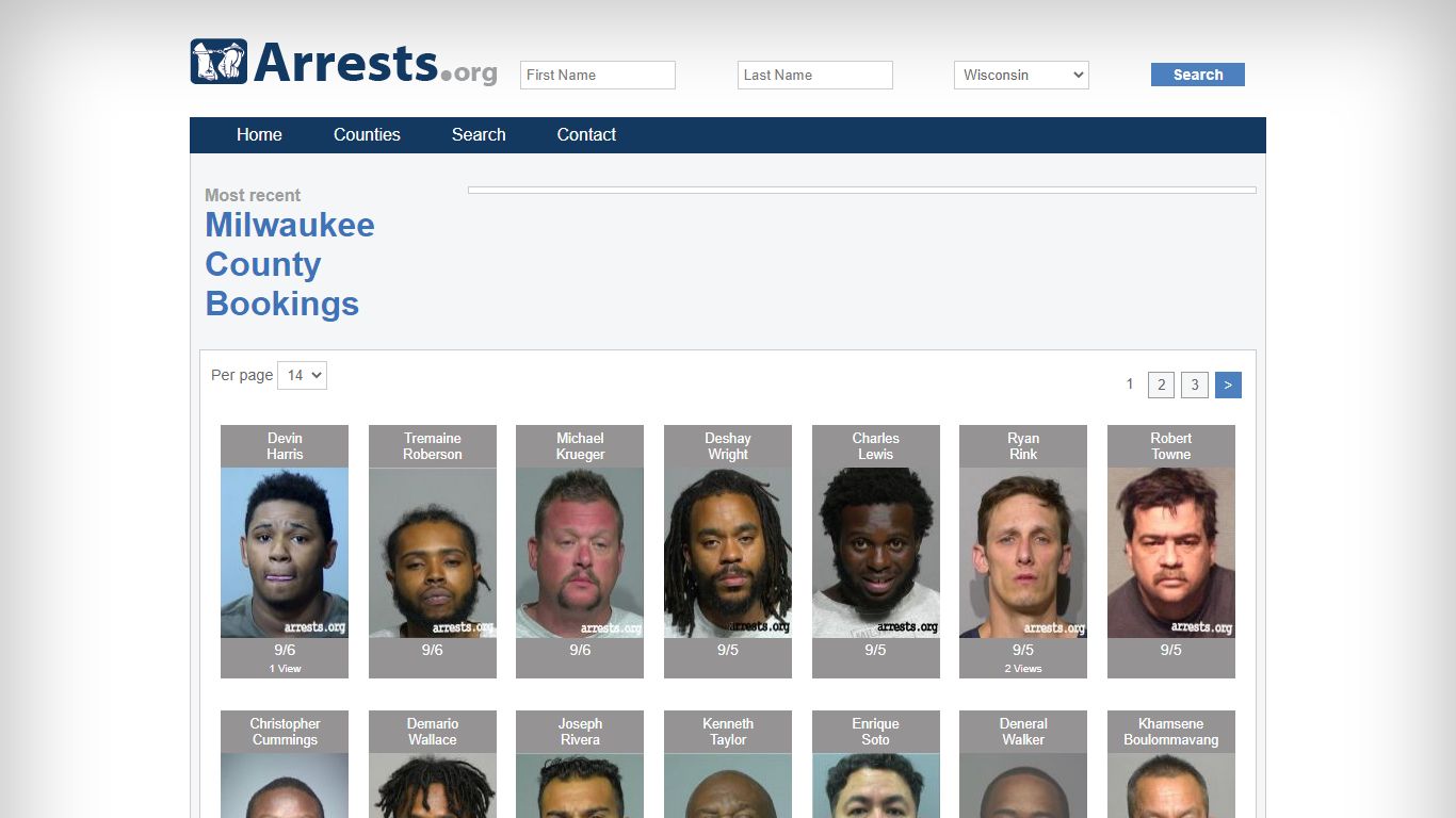 Milwaukee County Arrests and Inmate Search